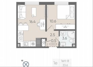 Продаю 1-ком. квартиру, 33.6 м2, Санкт-Петербург, Красногвардейский район