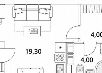 Квартира на продажу студия, 32.3 м2, Санкт-Петербург, Планерная улица, 99, метро Комендантский проспект