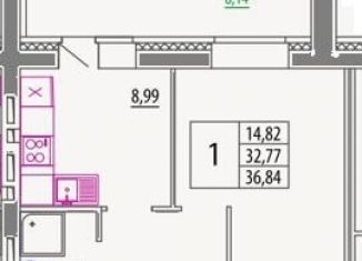 Продажа 1-ком. квартиры, 36.8 м2, Архангельск, улица Прокопия Галушина, 18